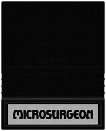 Cartridge artwork for Microsurgeon on the Mattel Intellivision.
