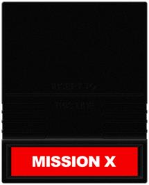 Cartridge artwork for Mission-X on the Mattel Intellivision.
