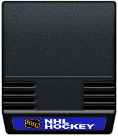 Cartridge artwork for NHL Hockey on the Mattel Intellivision.