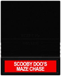 Cartridge artwork for Scooby Doo's Maze Chase on the Mattel Intellivision.
