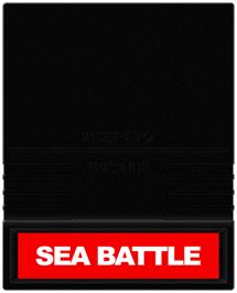 Cartridge artwork for Sea Battle on the Mattel Intellivision.