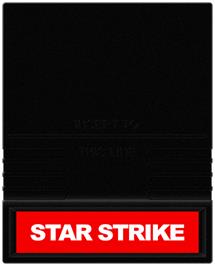 Cartridge artwork for Star Strike on the Mattel Intellivision.