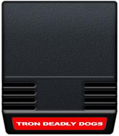 Cartridge artwork for Tron: Deadly Discs on the Mattel Intellivision.