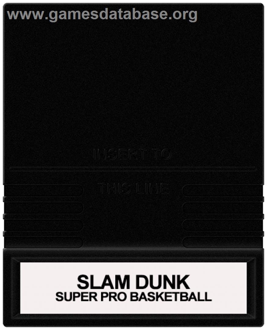 Slam Dunk: Super Pro Basketball - Mattel Intellivision - Artwork - Cartridge