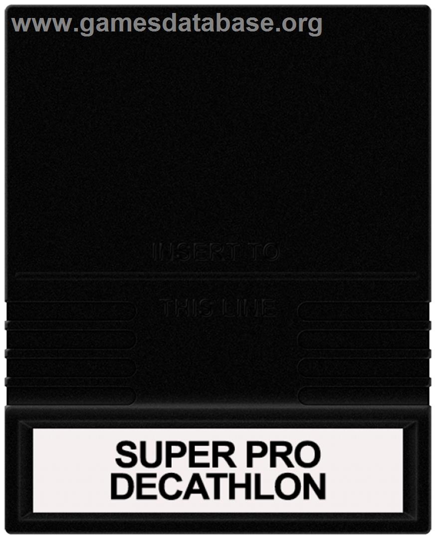 Super Pro Decathlon - Mattel Intellivision - Artwork - Cartridge