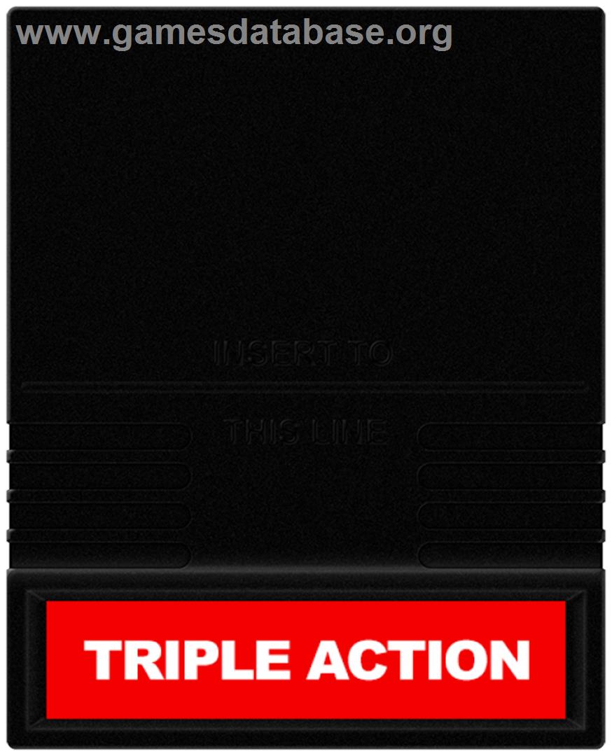 Triple Action - Mattel Intellivision - Artwork - Cartridge