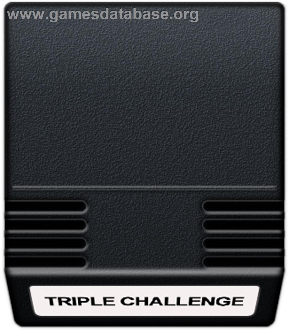 Triple Challenge - Mattel Intellivision - Artwork - Cartridge