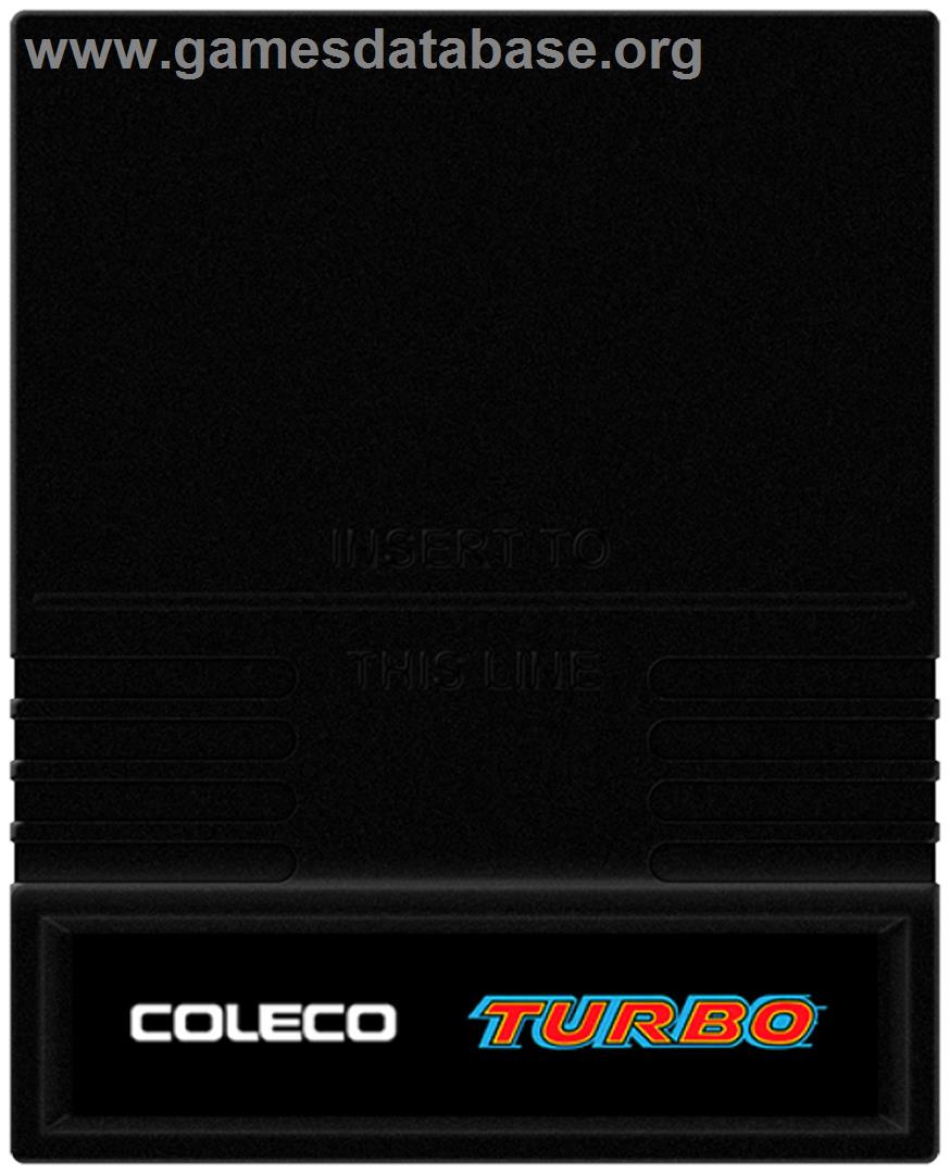 Turbo - Mattel Intellivision - Artwork - Cartridge