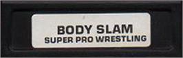 Top of cartridge artwork for Body Slam: Super Pro Wrestling on the Mattel Intellivision.
