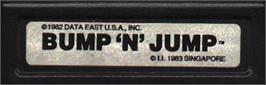 Top of cartridge artwork for Bump 'n' Jump on the Mattel Intellivision.