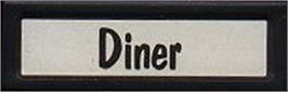 Top of cartridge artwork for Diner on the Mattel Intellivision.
