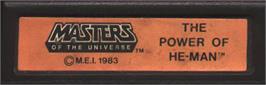 Top of cartridge artwork for Masters of the Universe: The Power of He-Man on the Mattel Intellivision.