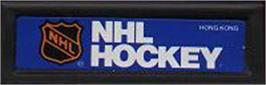 Top of cartridge artwork for NHL Hockey on the Mattel Intellivision.