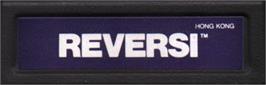 Top of cartridge artwork for Reversi on the Mattel Intellivision.