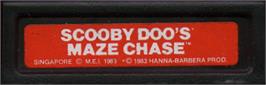 Top of cartridge artwork for Scooby Doo's Maze Chase on the Mattel Intellivision.
