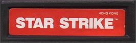 Top of cartridge artwork for Star Strike on the Mattel Intellivision.