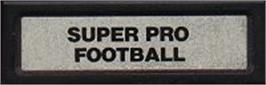 Top of cartridge artwork for Super Pro Football on the Mattel Intellivision.