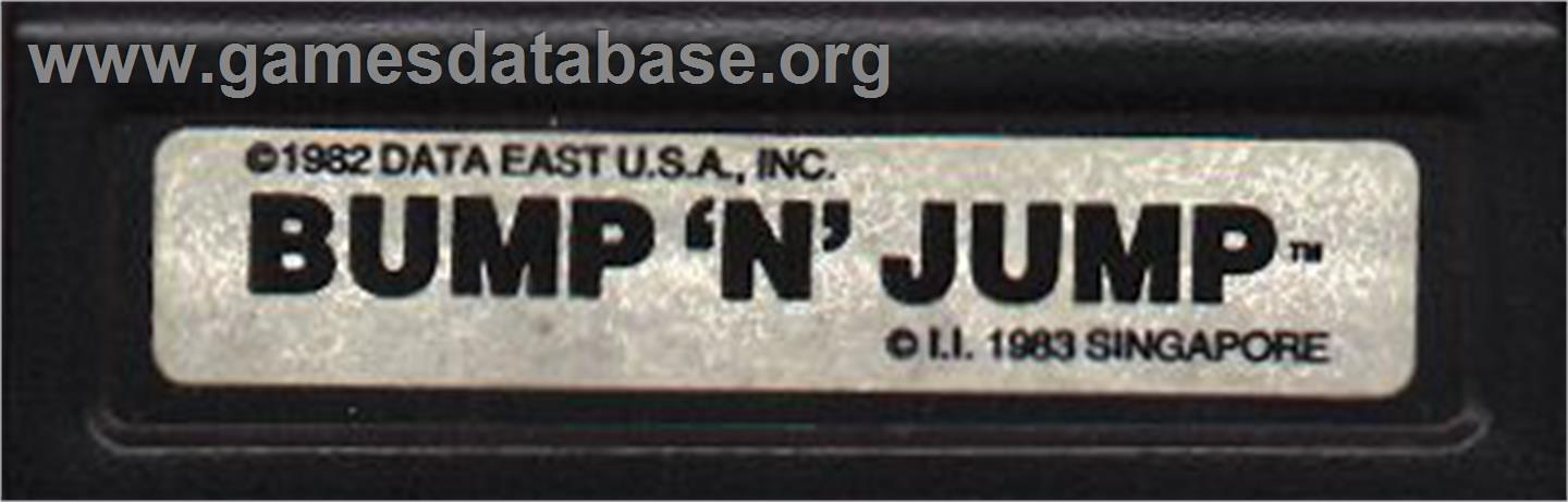 Bump 'n' Jump - Mattel Intellivision - Artwork - Cartridge Top
