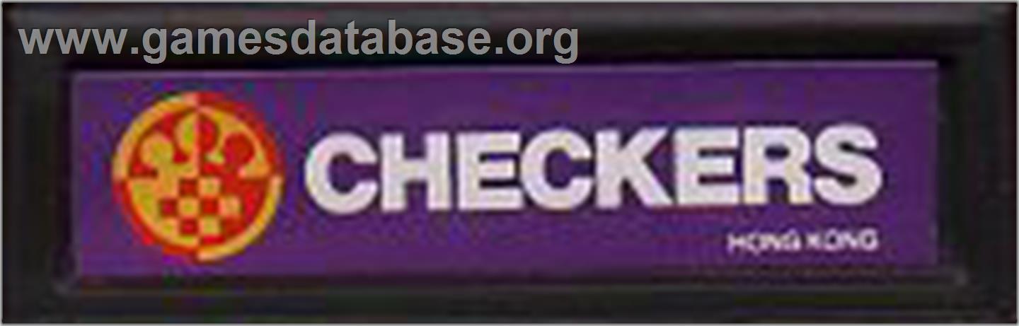 Checkers - Mattel Intellivision - Artwork - Cartridge Top