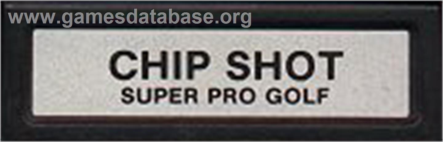 Chip Shot: Super Pro Golf - Mattel Intellivision - Artwork - Cartridge Top
