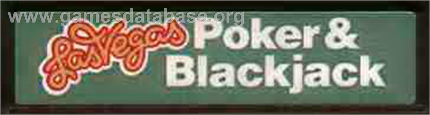 Las Vegas Blackjack and Poker - Mattel Intellivision - Artwork - Cartridge Top