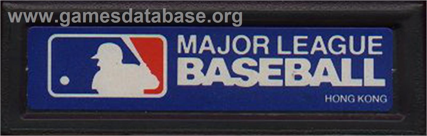 Major League Baseball - Mattel Intellivision - Artwork - Cartridge Top