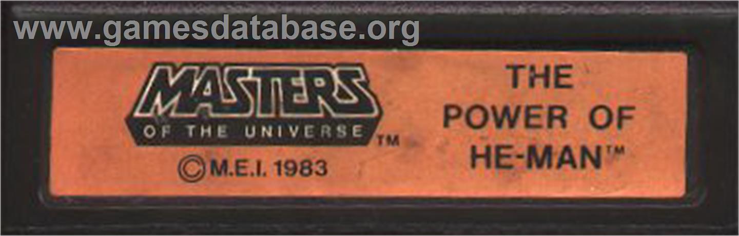 Masters of the Universe: The Power of He-Man - Mattel Intellivision - Artwork - Cartridge Top