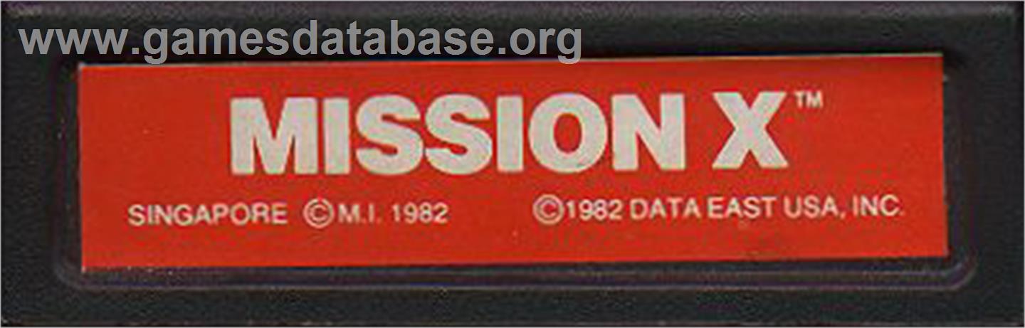 Mission-X - Mattel Intellivision - Artwork - Cartridge Top