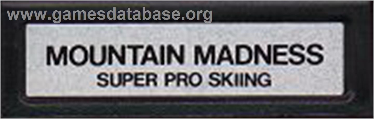 Mountain Madness: Super Pro Skiing - Mattel Intellivision - Artwork - Cartridge Top