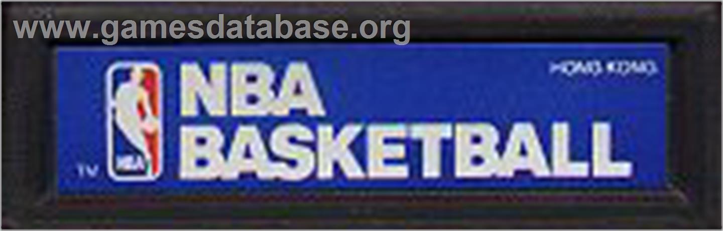 NBA Basketball - Mattel Intellivision - Artwork - Cartridge Top