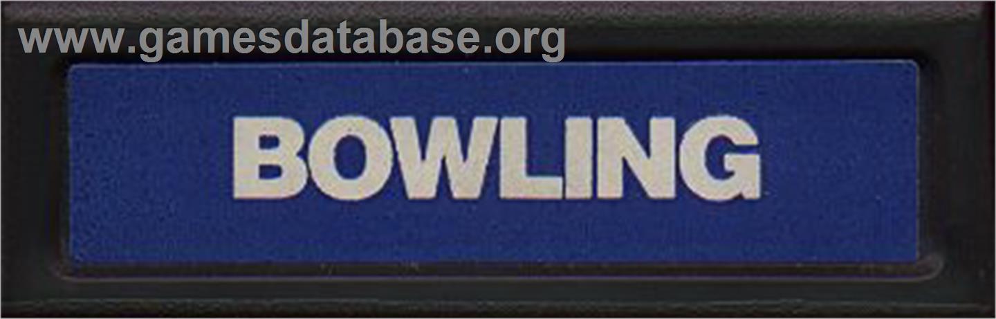 PBA Bowling - Mattel Intellivision - Artwork - Cartridge Top