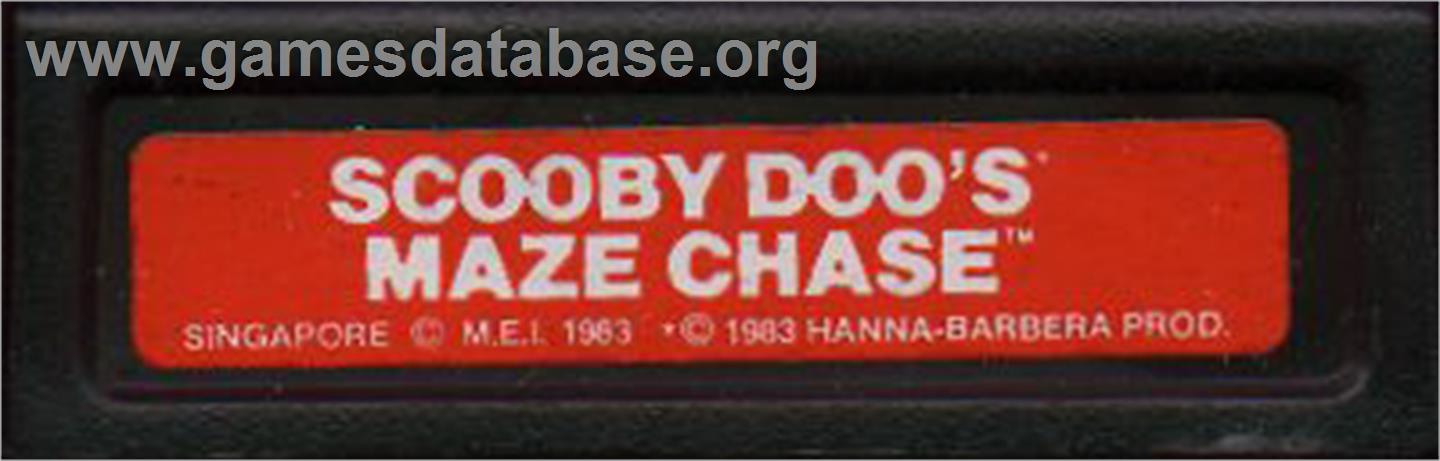 Scooby Doo's Maze Chase - Mattel Intellivision - Artwork - Cartridge Top