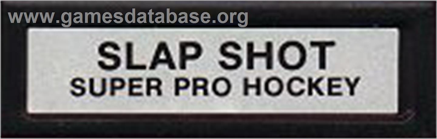 Slap Shot: Super Pro Hockey - Mattel Intellivision - Artwork - Cartridge Top