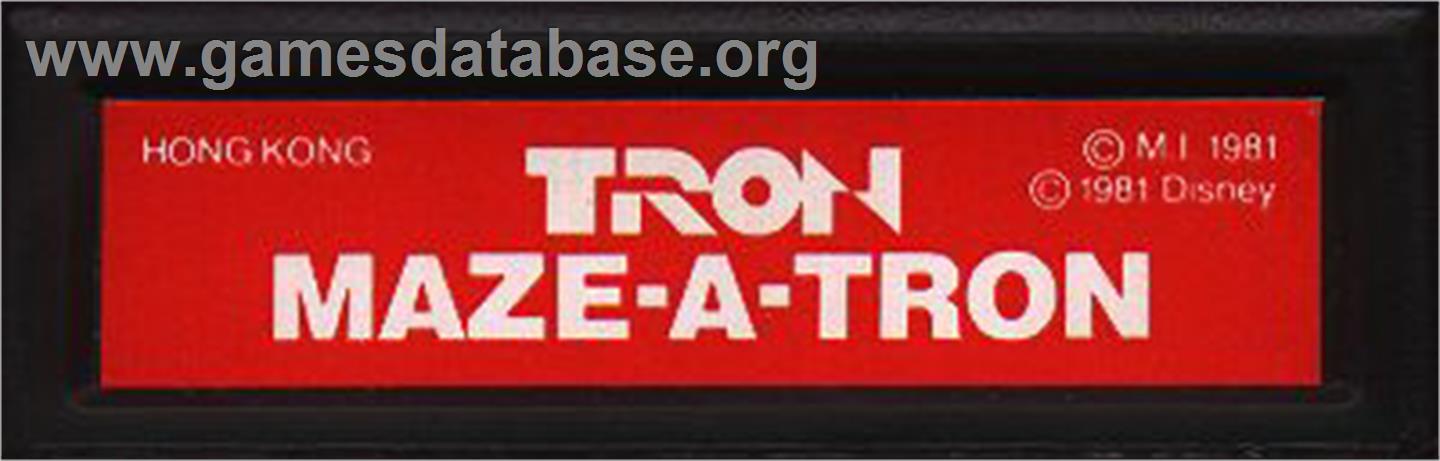 TRON: Maze-A-Tron - Mattel Intellivision - Artwork - Cartridge Top