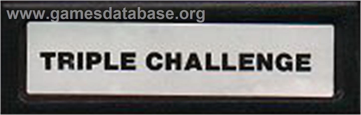 Triple Challenge - Mattel Intellivision - Artwork - Cartridge Top