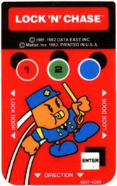 Overlay for Lock'n'Chase on the Mattel Intellivision.