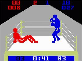 In game image of Boxing on the Mattel Intellivision.