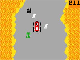 In game image of Bump 'n' Jump on the Mattel Intellivision.