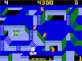In game image of Diner on the Mattel Intellivision.