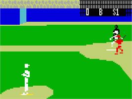 In game image of Intellivision World Series Major League Baseball on the Mattel Intellivision.