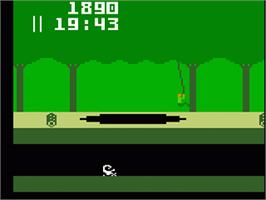 In game image of Pitfall on the Mattel Intellivision.