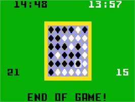 In game image of Reversi on the Mattel Intellivision.