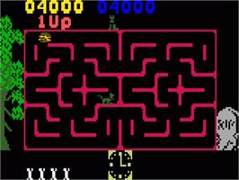 In game image of Scooby Doo's Maze Chase on the Mattel Intellivision.