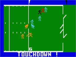 In game image of Super Pro Football on the Mattel Intellivision.