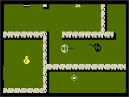 In game image of Swords and Serpents on the Mattel Intellivision.