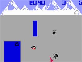 In game image of Thin Ice on the Mattel Intellivision.