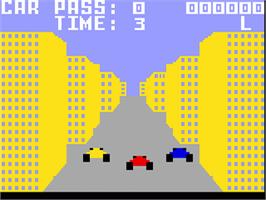 In game image of Turbo on the Mattel Intellivision.
