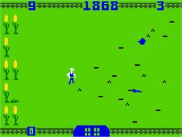 In game image of Worm Whomper on the Mattel Intellivision.