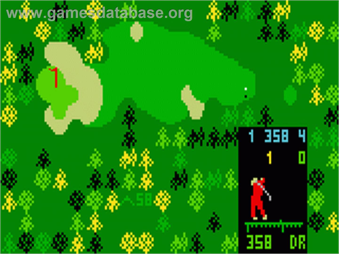Chip Shot: Super Pro Golf - Mattel Intellivision - Artwork - In Game