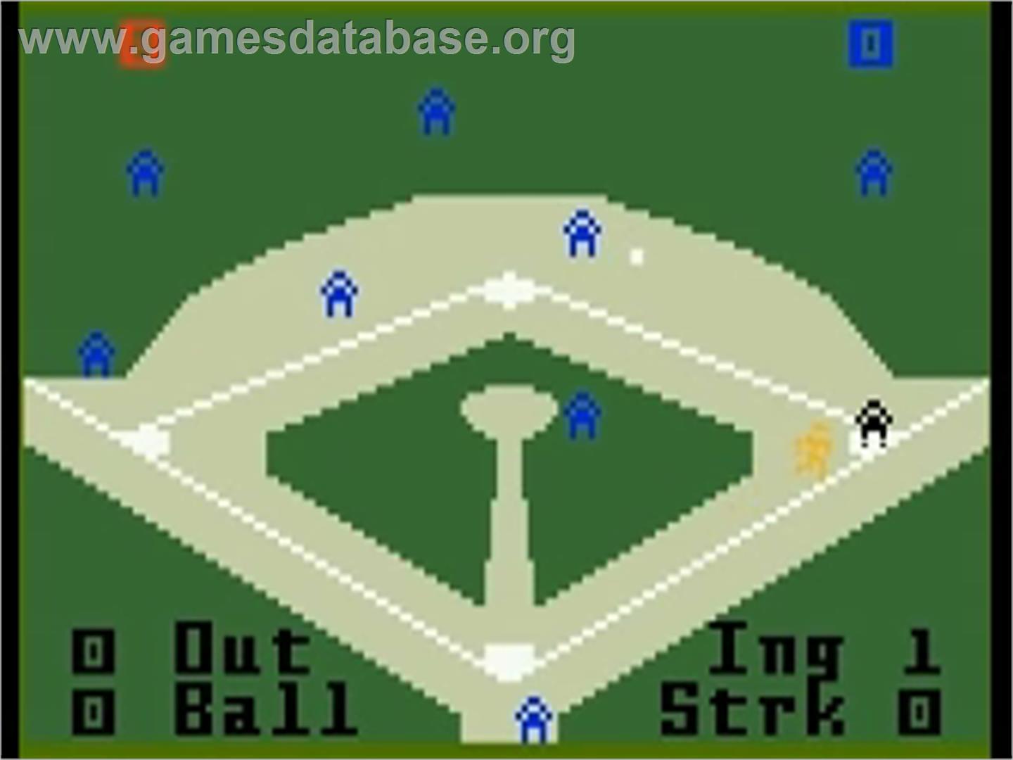 Major League Baseball - Mattel Intellivision - Artwork - In Game